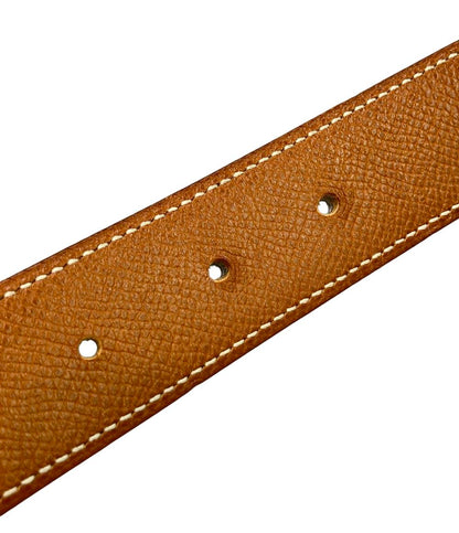 HERMES ベルト ⚪︎X刻印 ゴールド金具 Hバックル コンスタンス リバーシブル レディース エルメス