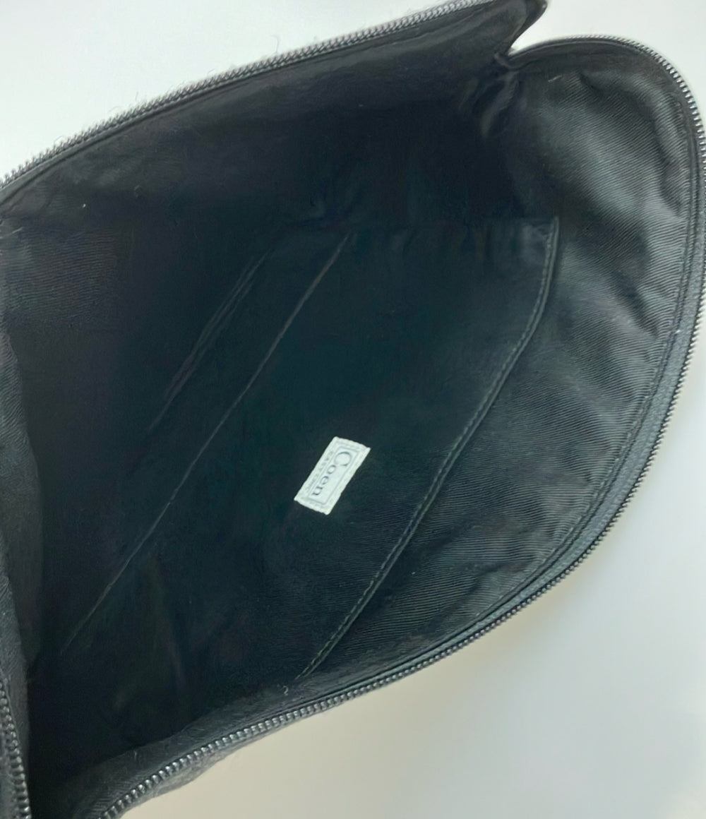 コーエン チェック柄クラッチバッグ x Harris Tweed メンズ coen