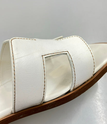 HERMES フラットレザーサンダル オラン レディース SIZE 37 1/2 エルメス