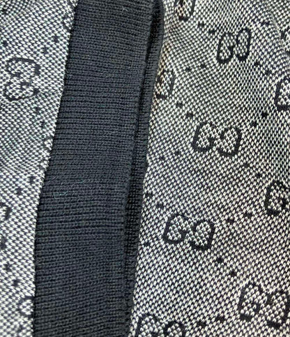 GUCCI 半袖ポロシャツ シェリーライングレー GG柄 モノグラム 190181 X3235 メンズ SIZE L グッチ
