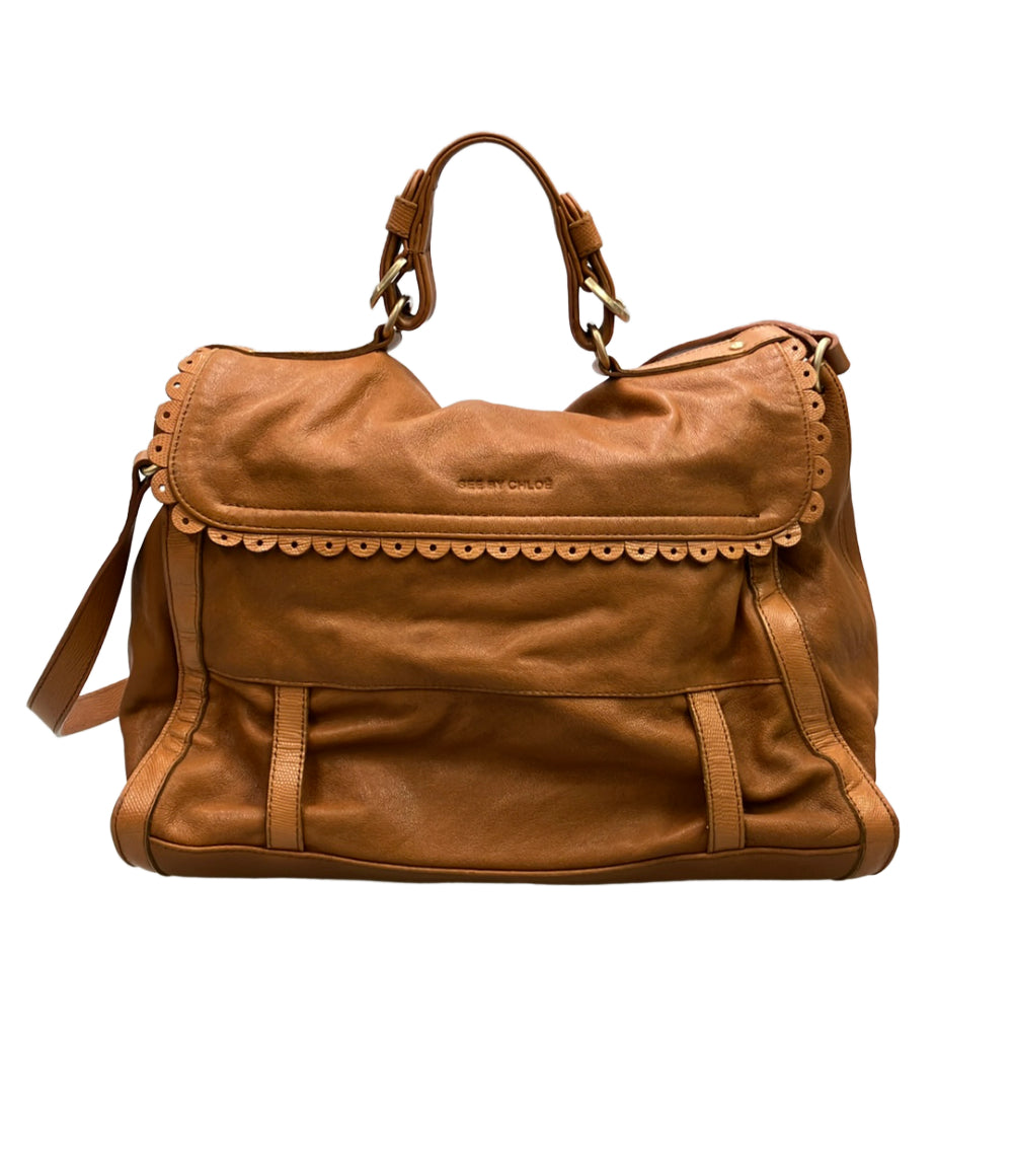 SeeByChloé ショルダーバッグ ハンドバッグ ピンク・ブラウン SEE BY 