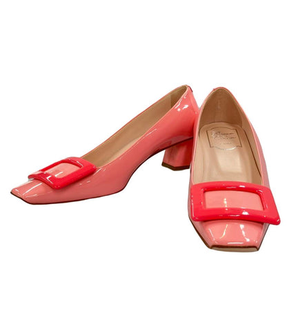 ロジェヴィヴィエ スクエアトゥパンプス チャンキーヒール レディース SIZE 35 (XS) Roger Vivier