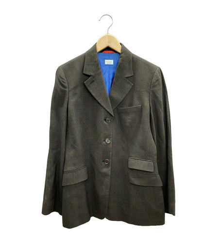 美品 ポール・スミス ウール混テーラードジャケット ショルダーパッド レディース SIZE 42 (M) Paul Smith