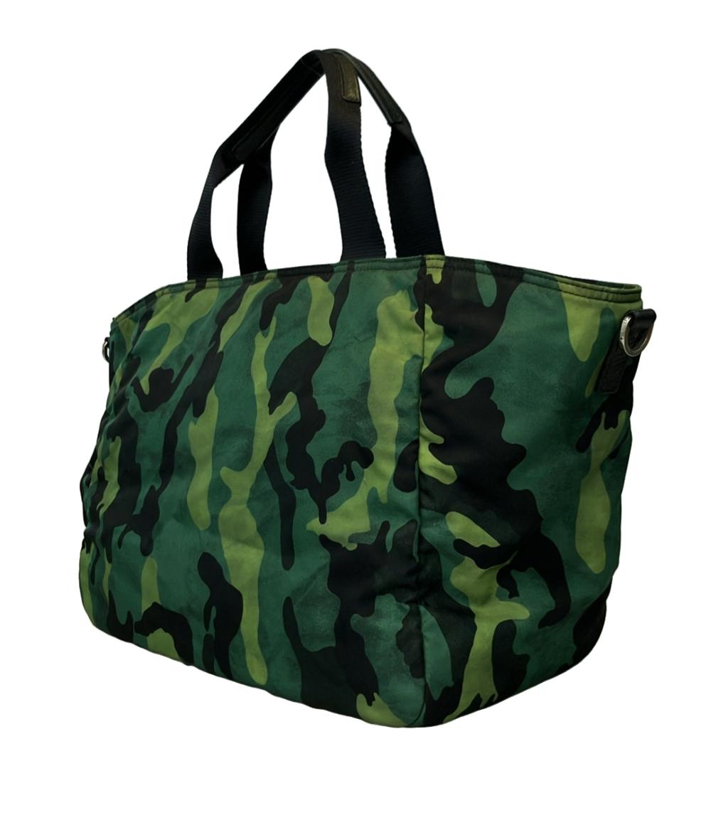 PRADA 2wayトートバッグ ショルダーバッグ 迷彩柄 レディース プラダ