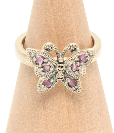 ANNA SUI リング 指輪 SV925 バタフライモチーフ レディース SIZE 9号 アナスイ