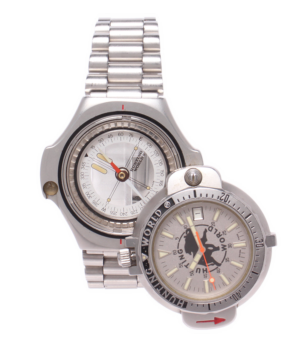 HUNTING WORLD 腕時計 コンパス付き スポーツアバウト クオーツ CW-14846 メンズ ハンティングワールド