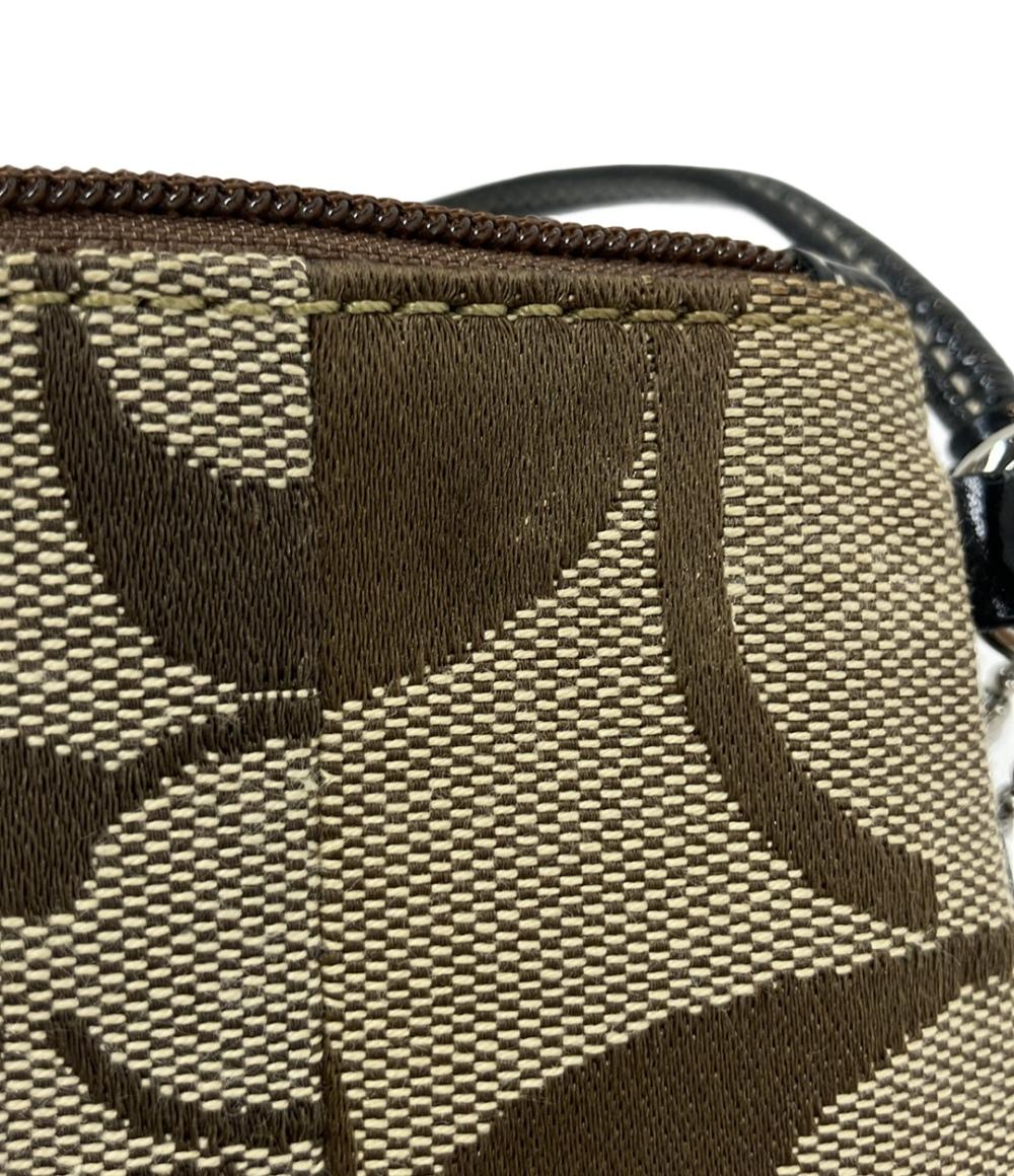 コーチ ポーチ ハンドストラップ付き シグネチャー レディース COACH