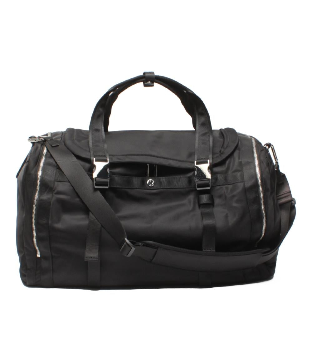 美品 lululemon 2way ボストンバッグ ショルダーバッグ 斜め掛け ナイロン レディース ルルレモン