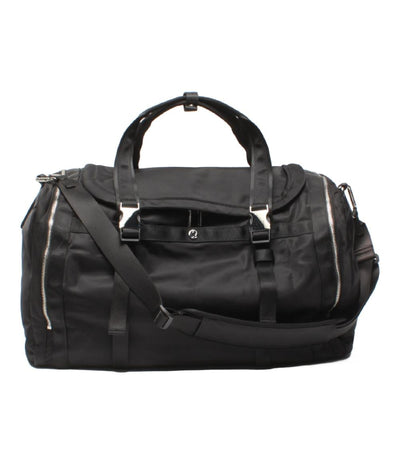 美品 lululemon 2way ボストンバッグ ショルダーバッグ 斜め掛け ナイロン レディース ルルレモン