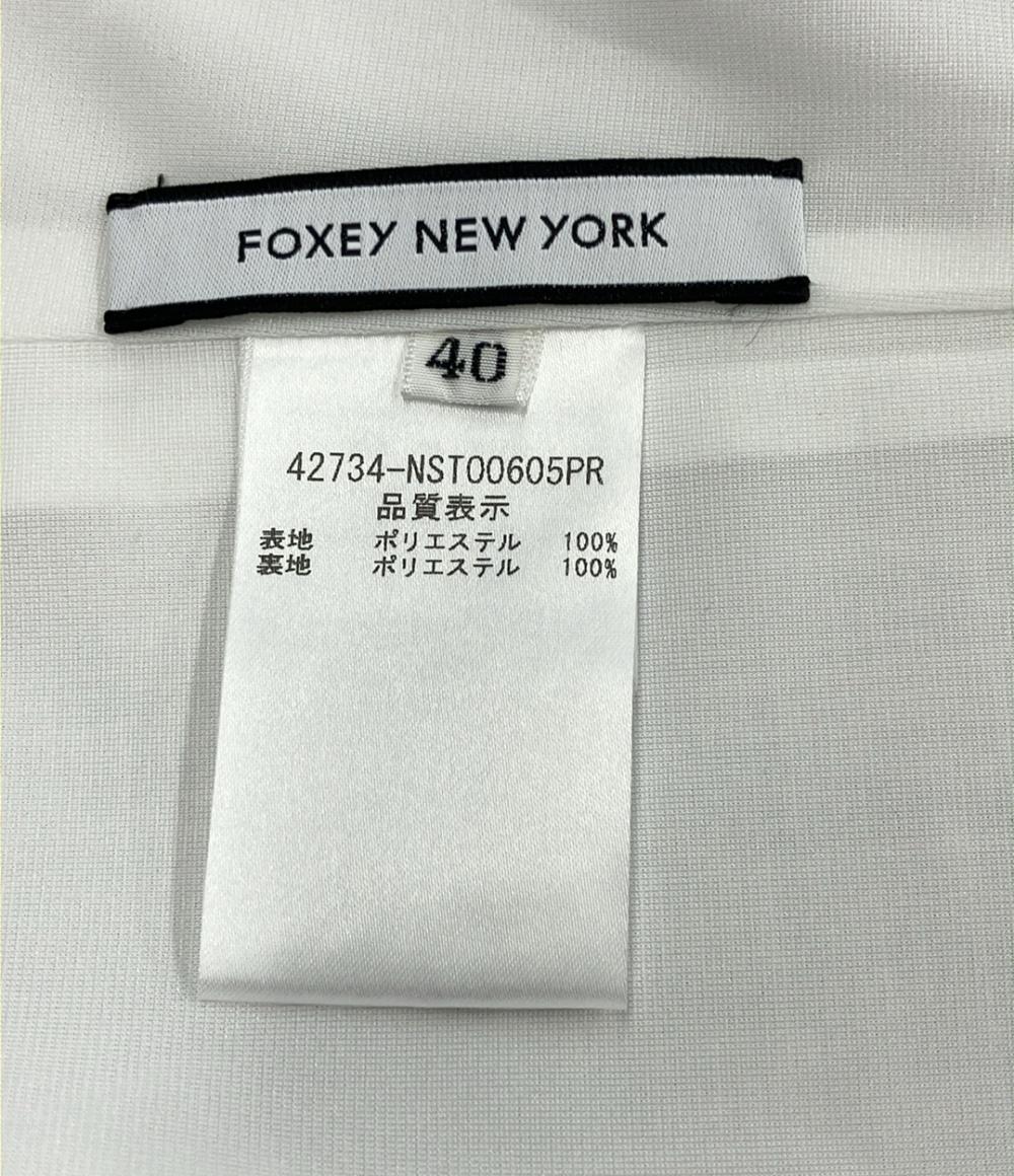 美品 フォクシー ニューヨーク 半袖ブラウス フレンチスリーブ レディース SIZE 40 (L) FOXEY NEW YORK