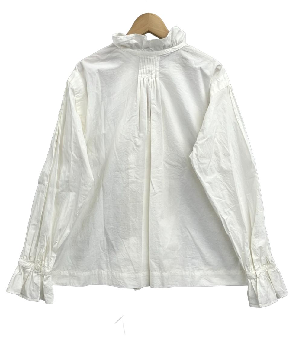 美品 ナイジェルケーボン ギャザーカラーブラウス レディース SIZE 8