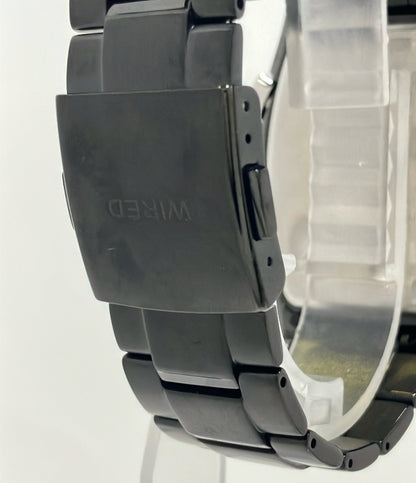 SEIKO 腕時計 WIRED ワイアード クオーツ パープル 7T92-0KW0 メンズ セイコー