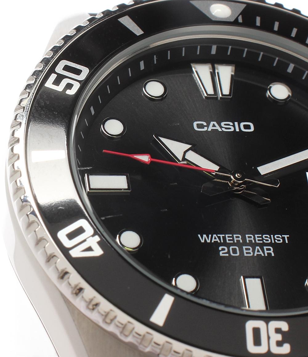 CASIO 腕時計 クオーツ ブラック MDV-107 メンズ カシオ