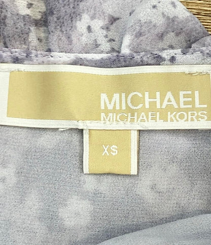 MICHAEL MICHAEL KORS 半袖ワンピース フローラル ラップ ミディドレス レディース SIZE XS マイケルマイケルコース