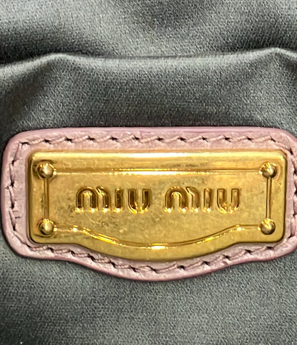 Miu Miu 2way ハンドバッグ ショルダーバッグ 斜め掛け レディース ミュウ ミュウ