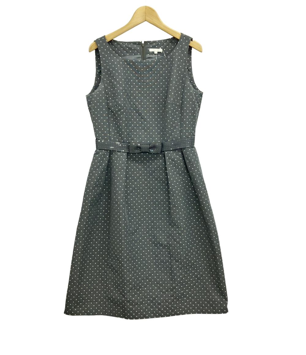 訳あり トゥービーシック ドット柄 ノースリーブワンピース レディース SIZE 40 (M) TO BE CHIC