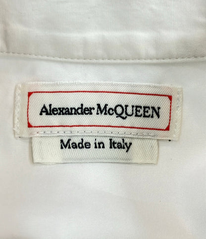 Alexander McQueen 長袖シャツ バンドカラー フリル レディース SIZE 38 (M) アレキサンダーマックイーン