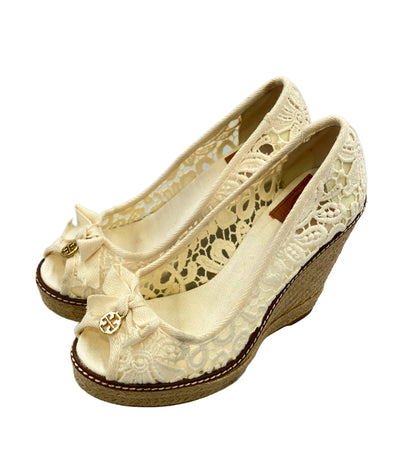 Tory Burch ウェッジソール オープントゥパンプス エスパドリーユ レディース SIZE 7 B トリーバーチ