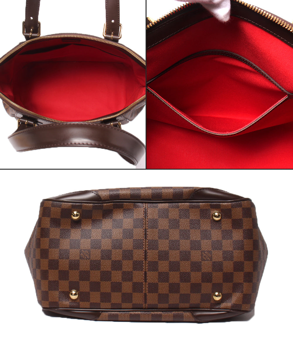 美品 LOUIS VUITTON トートバッグ ヴァローナGM ダミエ エベヌ N41119 レディース ルイ・ヴィトン