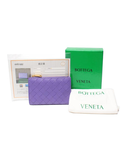 美品 BOTTEGA VENETA 二つ折り財布 イントレチャート レディース ボッテガ・ヴェネタ