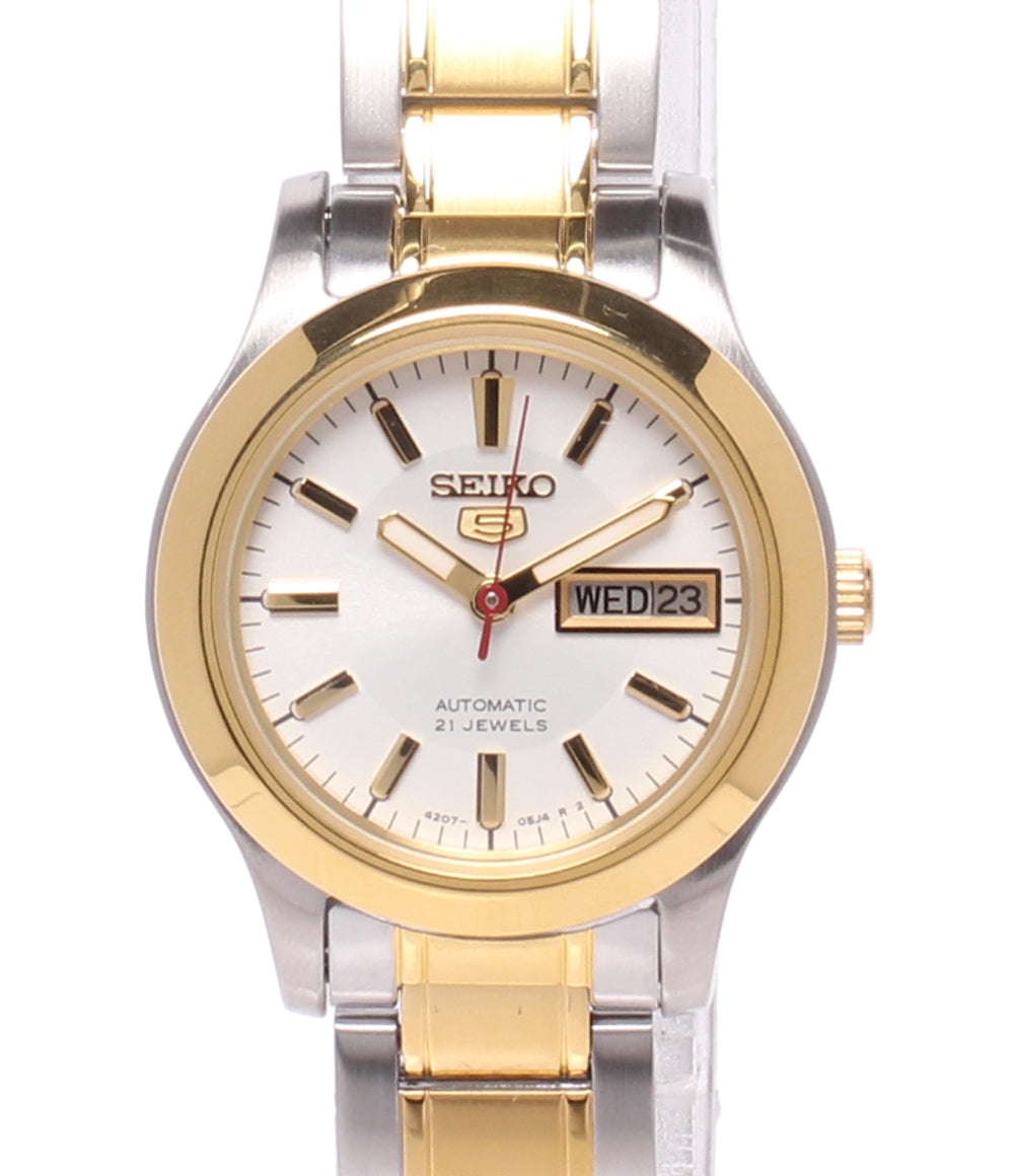 SEIKO 腕時計 SYMD90K1 セイコー5 自動巻き ホワイト 4207-01F0 レディース セイコー