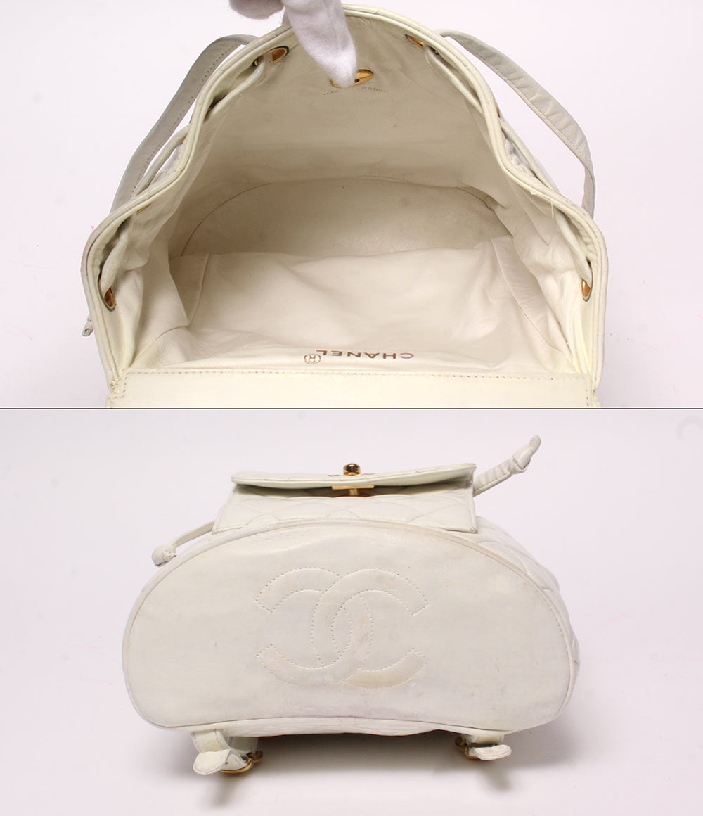 CHANEL リュック 3番台 ゴールド金具 マトラッセ レディース シャネル