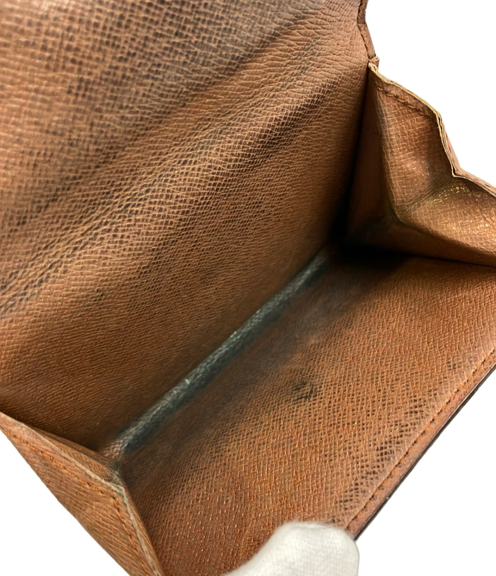 訳あり LOUIS VUITTON 二つ折り財布 Wホック ポルト モネ ビエ カルト クレディ モノグラム M61652 メンズ レディース ルイ・ヴィトン