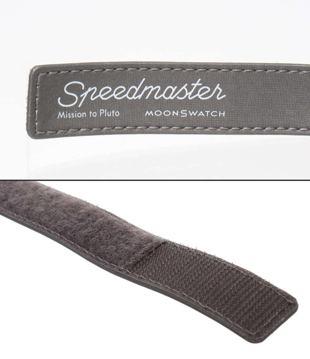 美品 OMEGA Swatch 腕時計 Mission to Pluto バイオセラミック ムーンスウォッチ クオーツ ホワイト SO33M101 メンズ オメガ スウォッチ