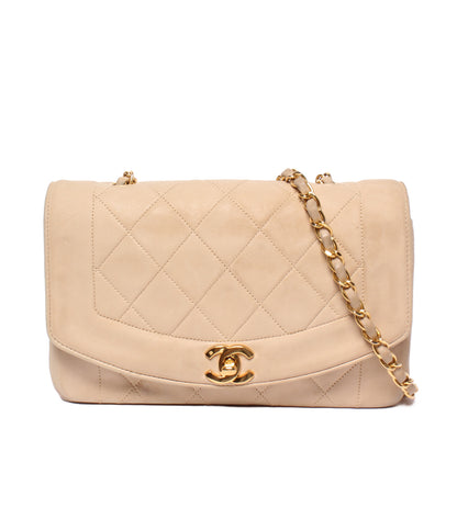 CHANEL チェーンショルダーバッグ 肩掛け 斜め掛け シングルチェーン シングルフラップ ゴールド金具 4番台 マトラッセ レディース シャネル