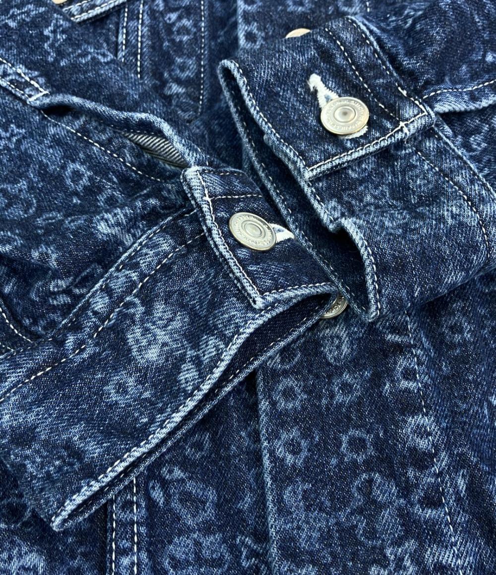 美品 PS Paul Smith デニムジャケット Laser Etched Dyeing PY-KQ-78129 メンズ SIZE M ピーエスポールスミス