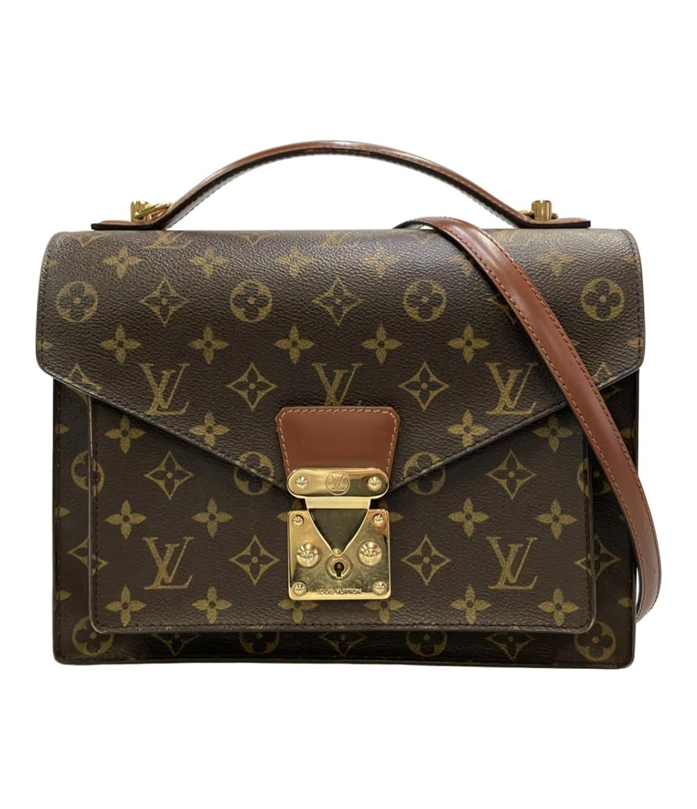 訳あり ルイ・ヴィトン 2WAY ハンドバッグ ショルダーバッグ 斜め掛け モンソー 28 モノグラム M51185 レディース LOUIS VUITTON