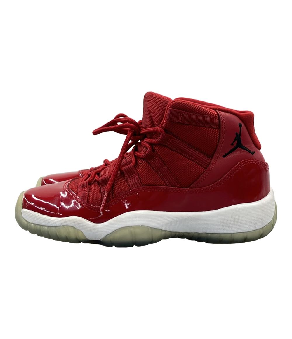 NIKE ミドルカットスニーカー AIR JORDAN 11 RETRO 378038-623 キッズ SIZE 22.5 (M) ナイキ