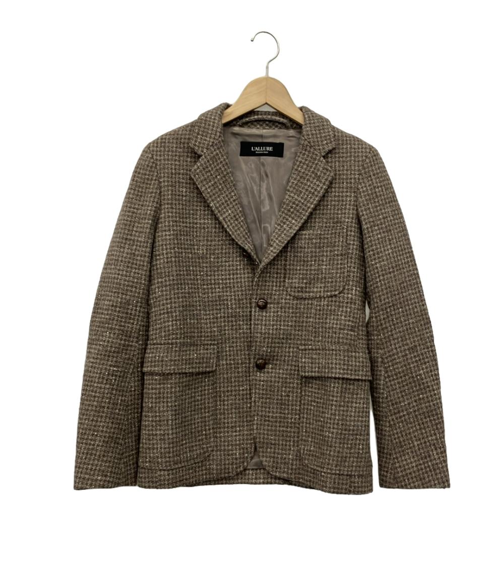 テーラードジャケット ツイード レディース L'ALLURE