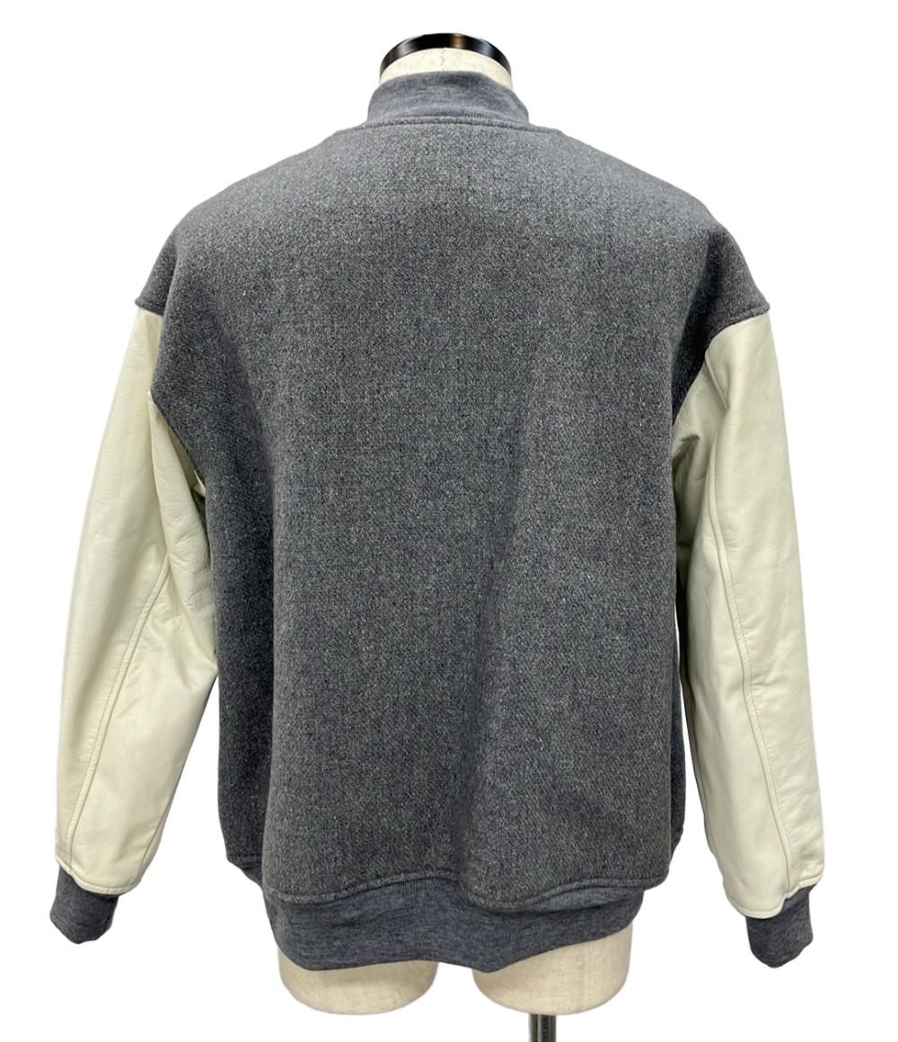 レミレリーフ スタジャン 裏地ペイズリー柄 メルトン メンズ SIZE M