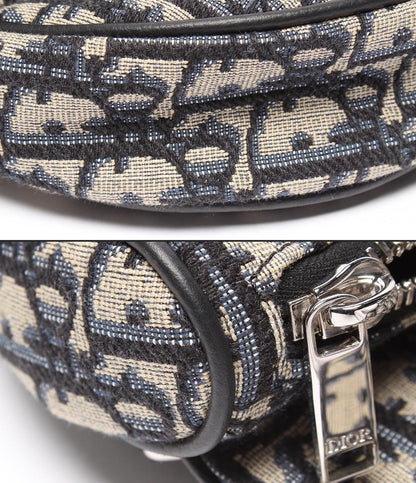 美品 Dior ボディバッグ キャンバス サドルバッグ 16BO0262 メンズ ディオール