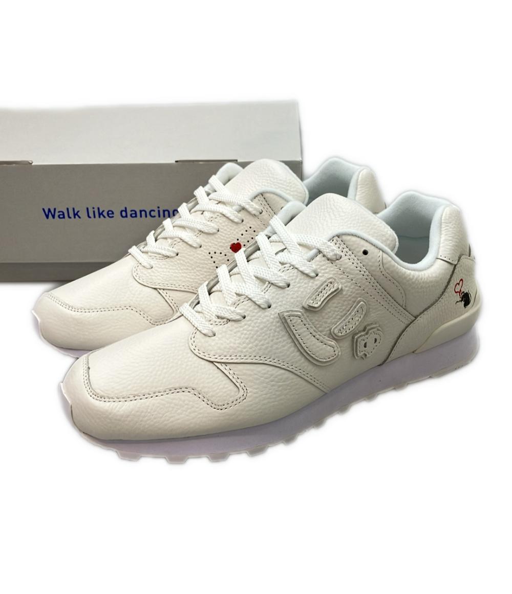 美品 Sangacio BRANDALISED ローカットスニーカー にゅ～ず PURE WHITE メンズ SIZE 28.5 サンガッチョ ブランダライズド