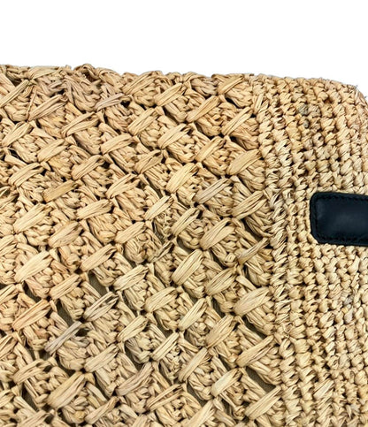 美品 アニエスベーボヤージュ トートバッグ 肩掛け ラフィア レディース Agnes b. VOYAGE