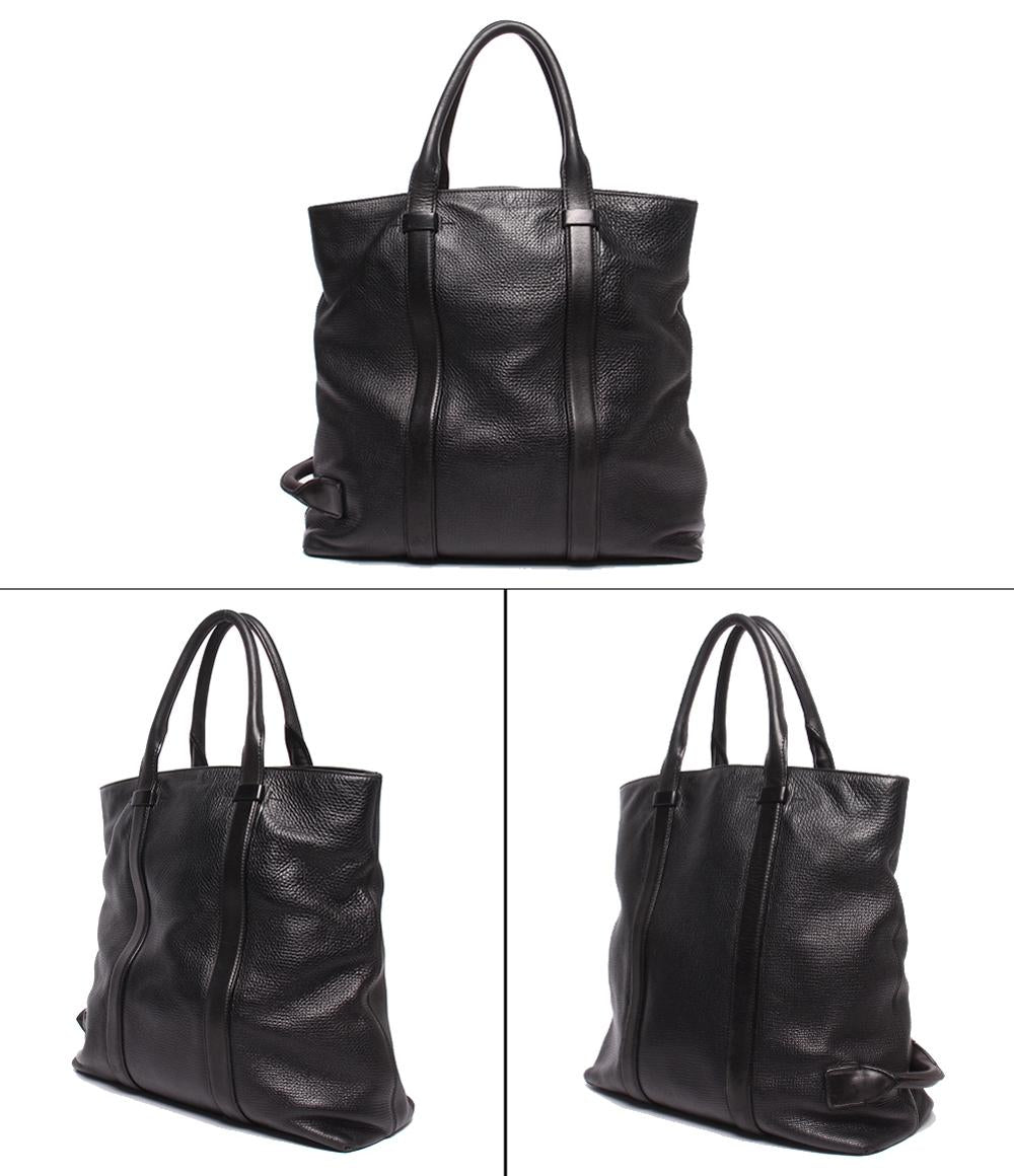 TOM FORD トートバッグ サイドハンドル ヘビーグレインレザー メンズ トムフォード