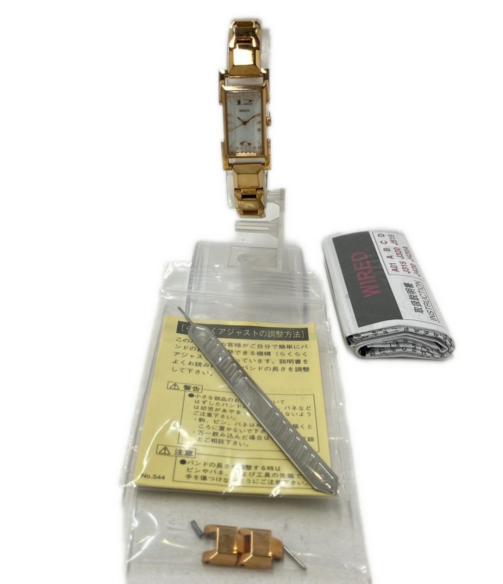 セイコー 腕時計 WIRED ワイアード クオーツ シェル 1N01-0JZ0 レディース SEIKO