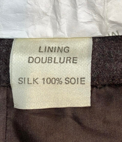 CHANEL ミニスカート ココマークボタン付き プリーツ ウール シルク100% C-TK-5914 レディース SIZE 40 (M) シャネル