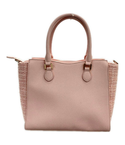 美品 サマンサベガ ハンドバッグ ショルダーバッグ 2WAY 斜め掛け ツイード ダイヤカット レディース Samantha Vega