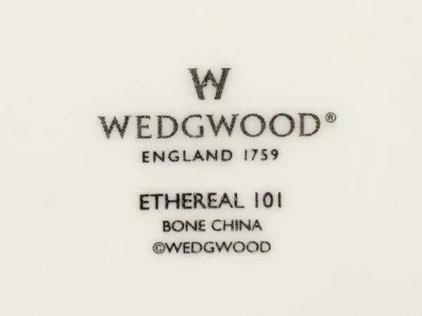美品 ウエッジウッド スクエアボウル パスタプレート 皿 24cm エスリアル ETHEREAL WEDGWOOD