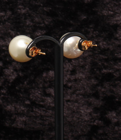 美品 ピアス K18 パール11.5mm レディース
