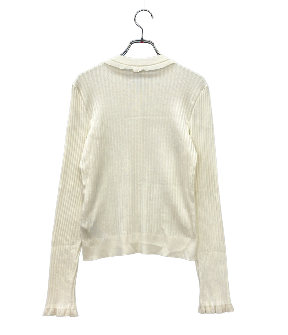美品 HERMES 長袖カーディガン H6E2738DI レディース SIZE 38 (M) エルメス