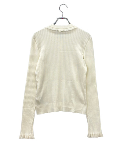 美品 HERMES 長袖カーディガン H6E2738DI レディース SIZE 38 (M) エルメス