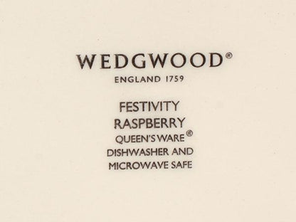 美品 WEDGWOOD プレート 皿 2点セット 20cm フェスティビティ ラズベリー ウエッジウッド