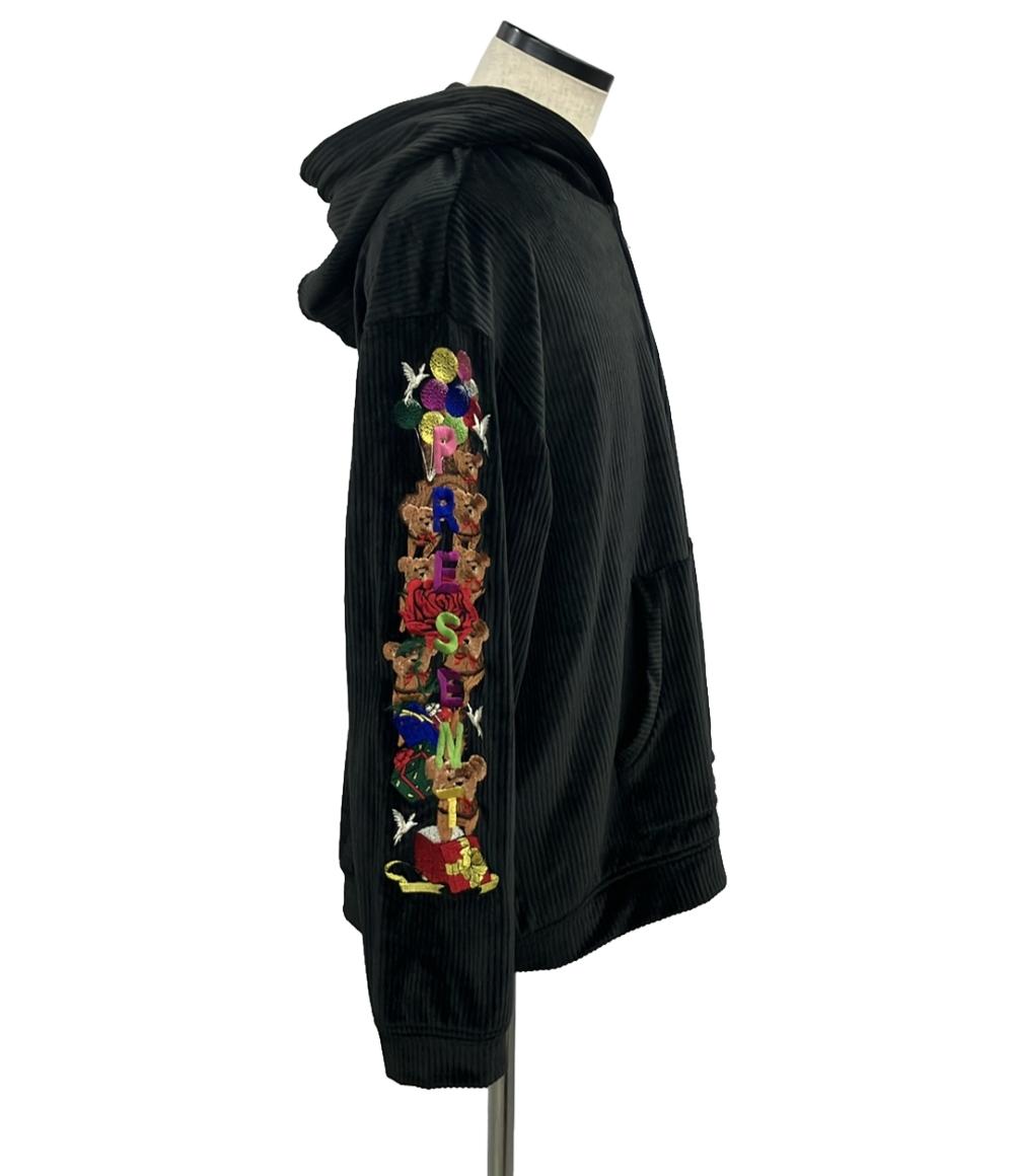 美品 ダブレット CHAOS EMBROIDERY COMFY HOODIE コーデュロイパーカー メンズ SIZE LARGE (L) doublet