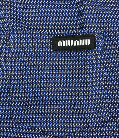 美品 Miu Miu ジャガードジャージ長袖Tシャツ MJLA47 レディース SIZE 36 (XS) ミュウ ミュウ
