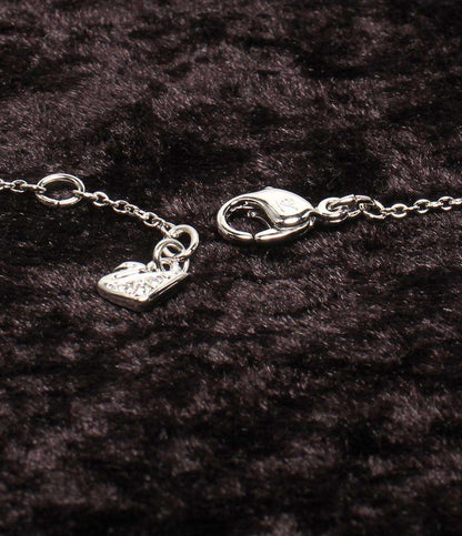 美品 SWAROVSKI ネックレス ハートモチーフ リボンモチーフ レディース スワロフスキー