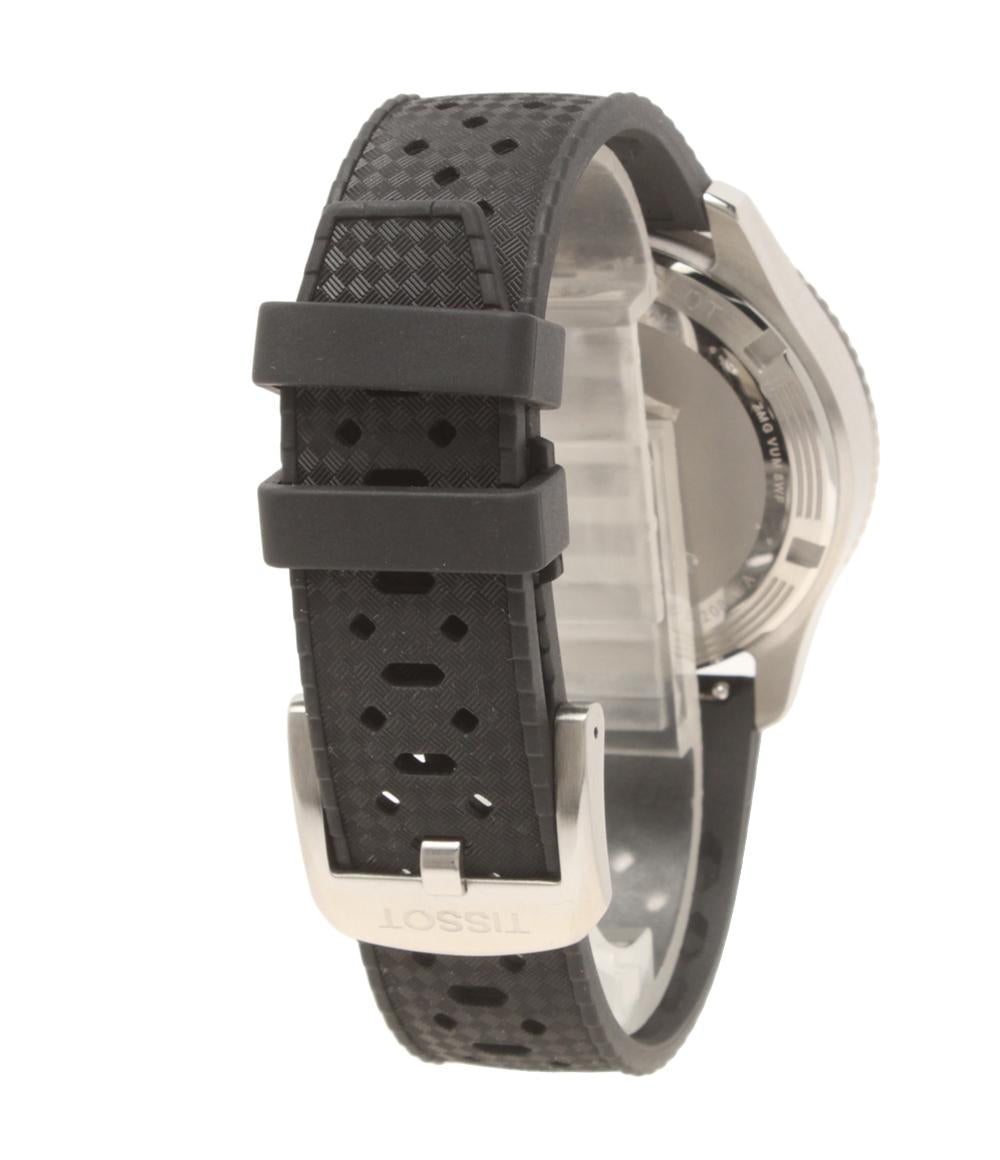 美品 TISSOT 腕時計 シースター1000 SEASTAR1000 クオーツ ブラック T120852A レディース メンズ ティソ